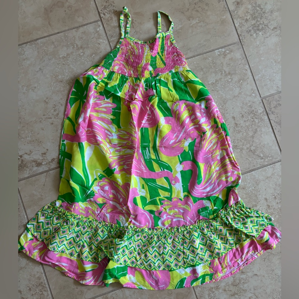 EUC Lilly Pulitzer for Target 20th Anniversary flamingo print dress size 4T